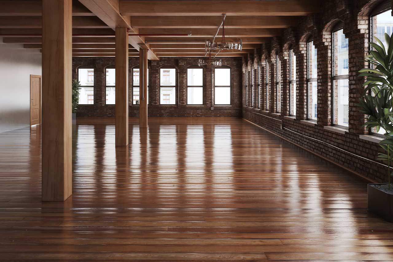 IMG of room with wooden floor